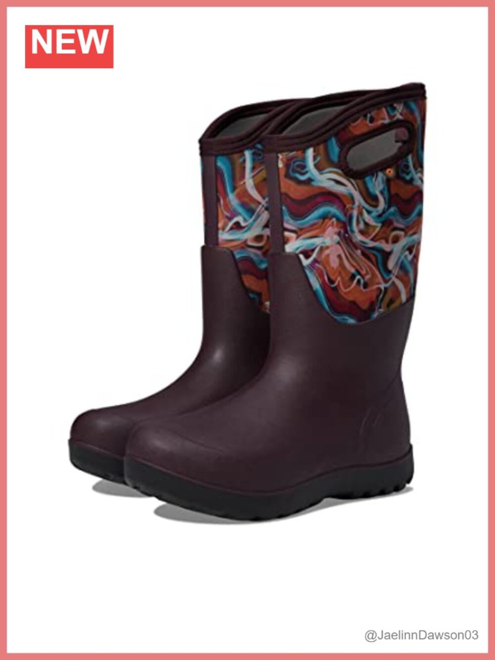 BOGS Neo Classic Tall Glossy Waterproof Mid-Calf Snow Boots